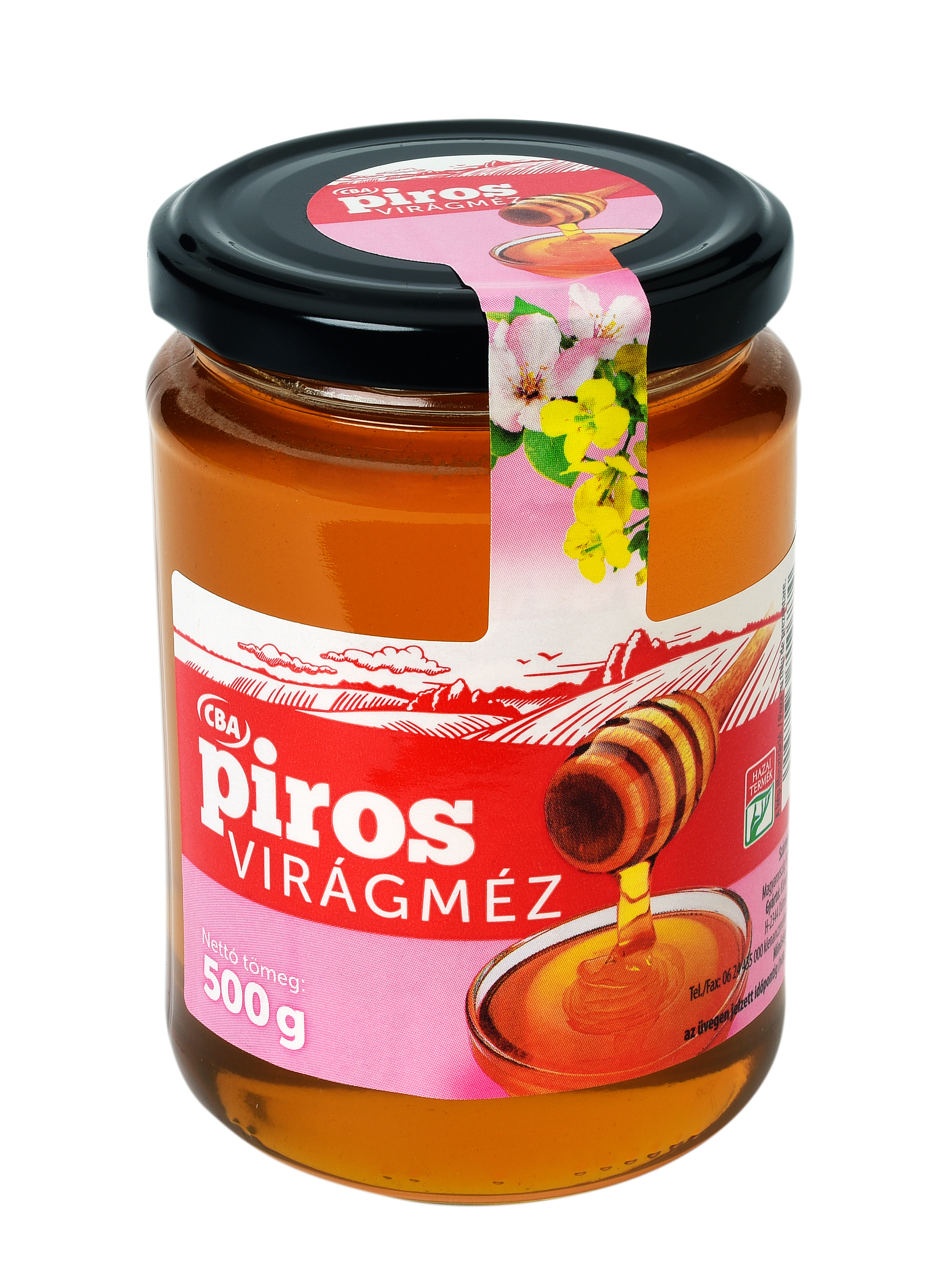 CBA Piros Virágméz 500gr